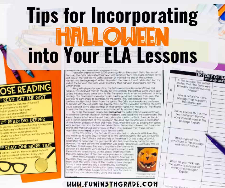 Tips for Incorporating Halloween into Your ELA Lessons